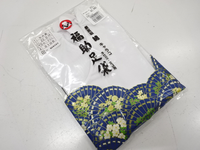 未使用品　福助　白足袋(23センチ・5枚コハゼ)